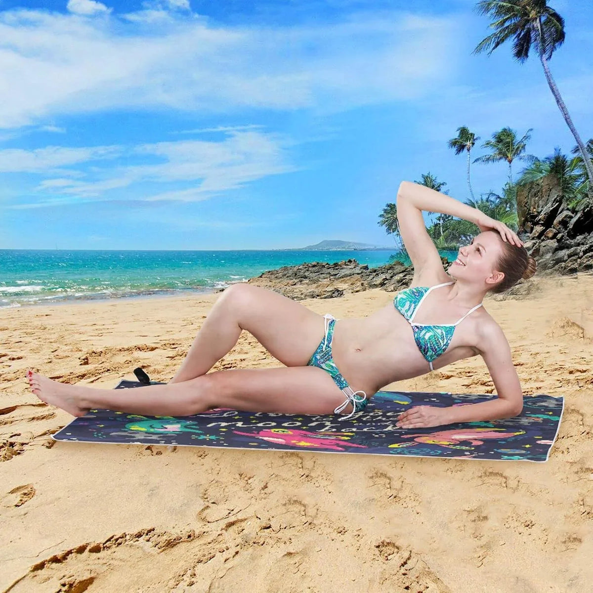 Bestwell Towel Rabbit for - Towel Dry Lightweight Absorbent Oversized Travel Cute Swimming Quick Beach - Camping Compact Super Holiday（596） Flying Towels