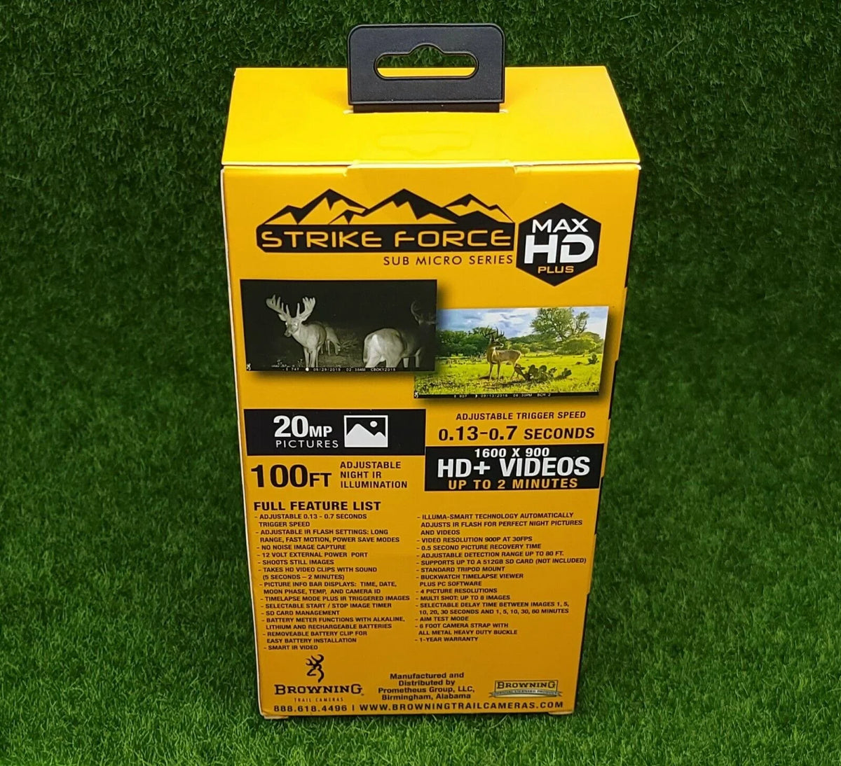 Cameras HD Strike Camera Max 20MP Browning Trail Force Trail Plus
