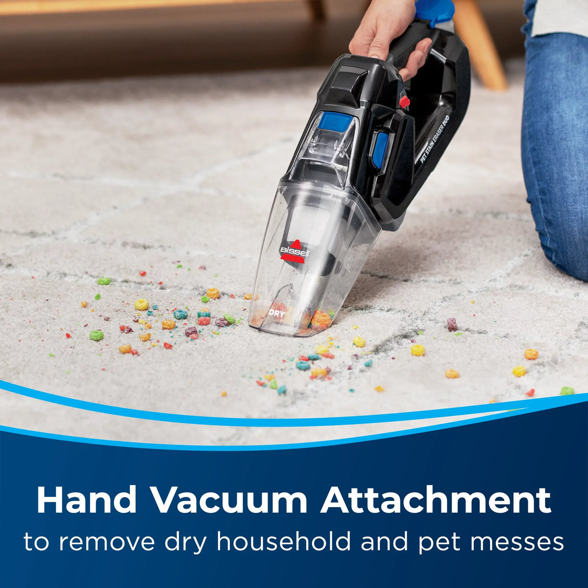Hand Deep Vacuum, Eraser™ Portable 3706 Stain Duo BISSELL® Cordless Cleaner Pet and