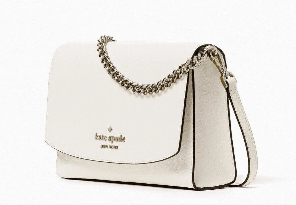 Kate Leather Crossbody Parchment Saffiano Spade New Carson bag Convertible