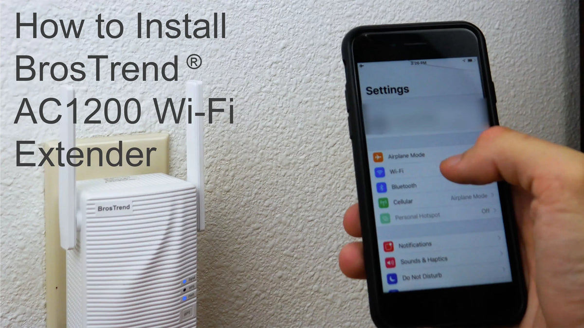 WiFi BrosTrend Extender - E1 AC1200