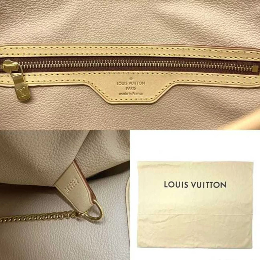 Leather Monogram VI0914 Women's Bucket Canvas Pre-Owned M42236 Brown Bag GM Nume (Fair)