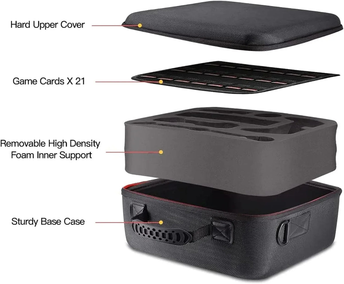/ for Hard 2021, Case Accessories Shell Nintendo Switch Switch with Carrying Compatible Travel OLED HEYSTOP Console Portable & Model Switch Bag