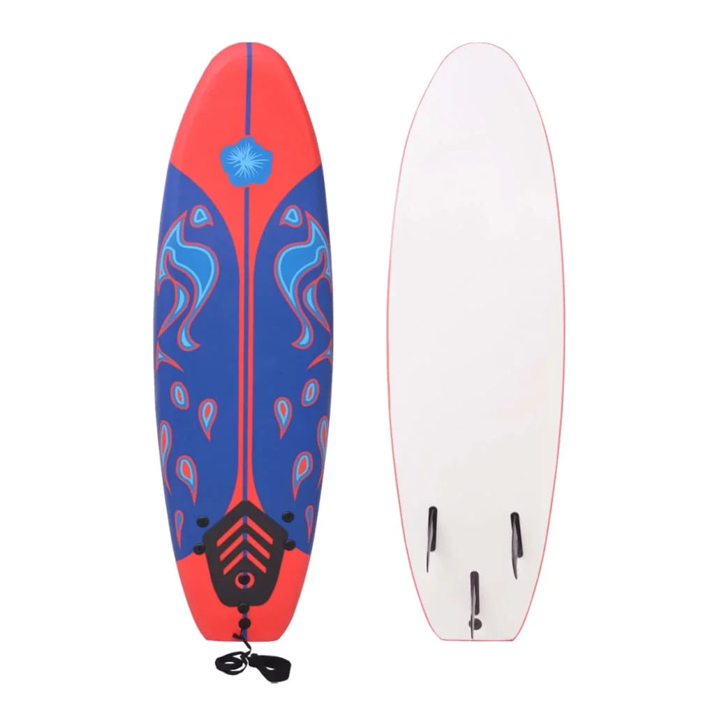 Buyweek 66.9" and Blue Red Surfboard