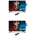 PTVDLED32.5 TV HD 2 32 Pack) Player Inch Pyle x 1080p LED with Widescreen DVD (2