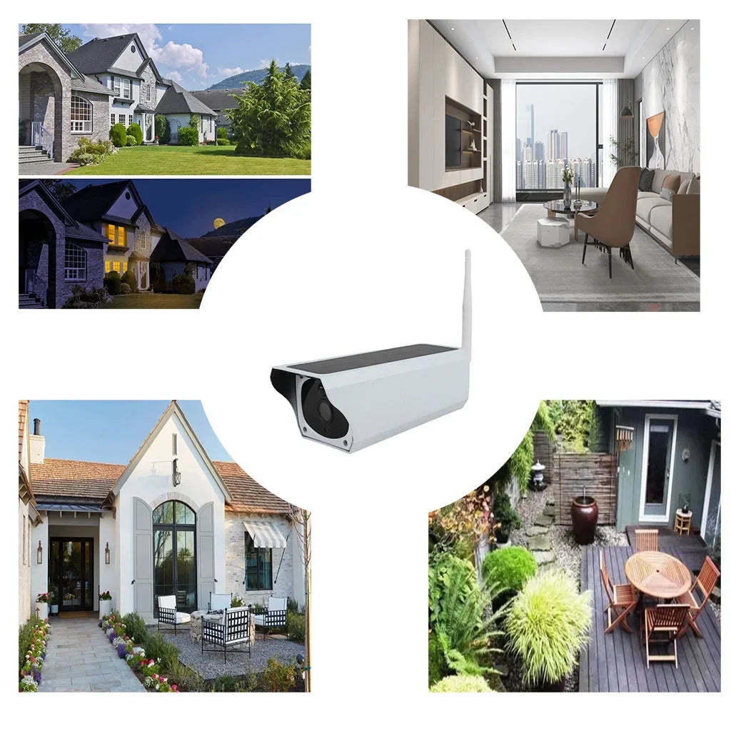 Detection and Waterproof, Day with Bullet Wireless Security IP Powe 2.0 Advanced Vision, MP1080P Night Solar IP67 Camera Battery PIR Motion exterior