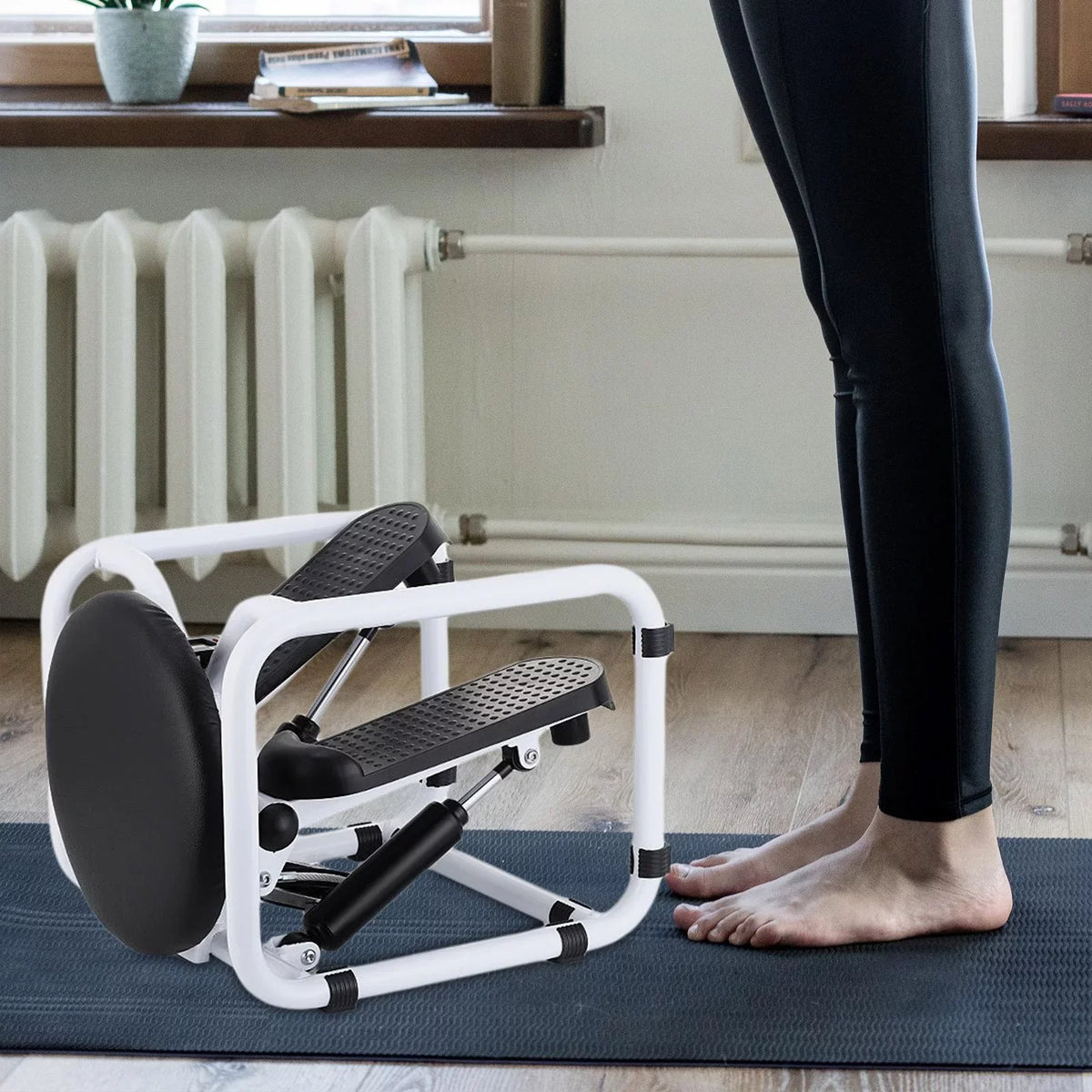 leg home,electronic arm Black fitness full fitness steel,household mute stainless body workout exercise stepper display machine s,stepping ,multifunctional