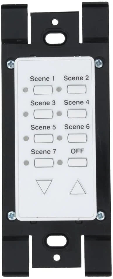 Controller, Line, DHC Green White Switch Leviton 2-Way HXC7S-1TW Dimming Communication, Dim/Bright, Seven-Scene Address, Off Mounted Wall Scene 12
