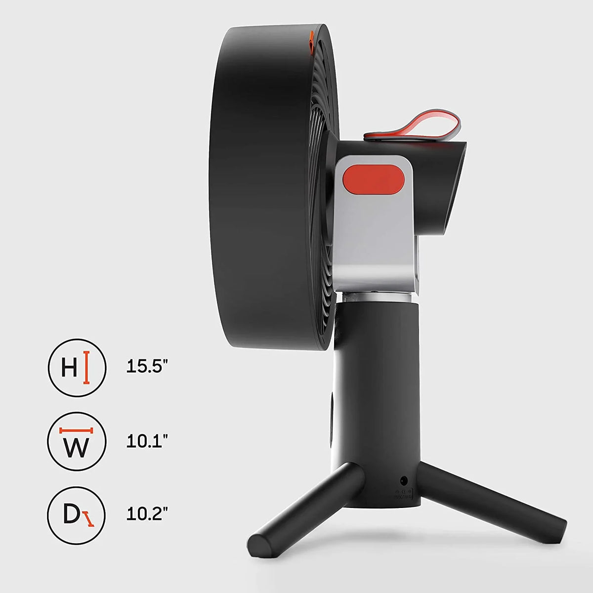10 Fan, Image Sharper SPIN Oscillating 15.5", Black Desktop