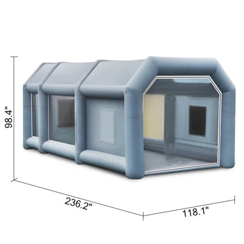 Inflatable 23x13x8FT Tent Portable Workstation Car Booth Paint Mobile Spray New