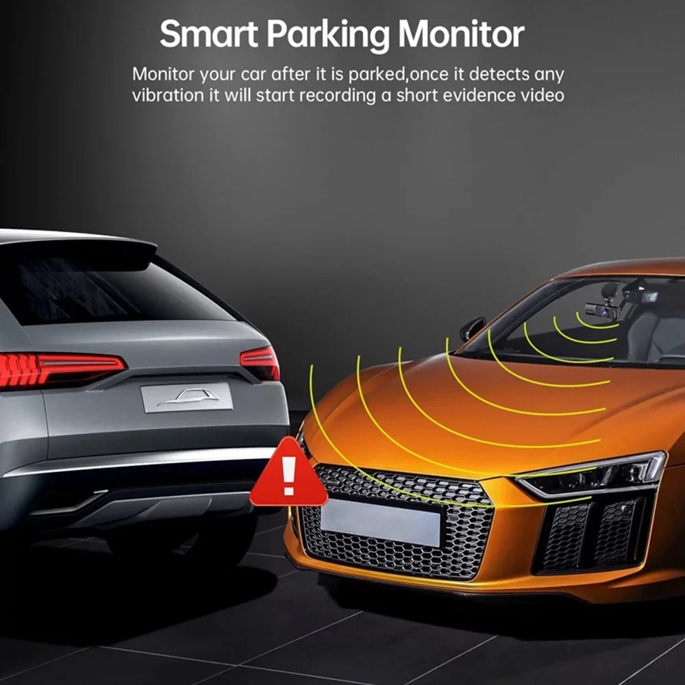 Dash Recorder Car 1080P Kepeak Camera HD G-Sensor Dual Lens Video Front/Rear/Inside Cam