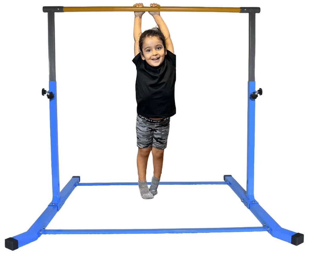 Between Bar Horizontal Gymnastic Tumbling to for Practice Training 3 Home Expandable Kip Adjustable Gymnastics Kids, Fitness 5 FT (Blue) 5 Bar Training Equipment FT, Height Star-TD for