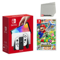Screen Mario and OLED with Cleaning Party Cloth Nintendo Superstars Console White Switch
