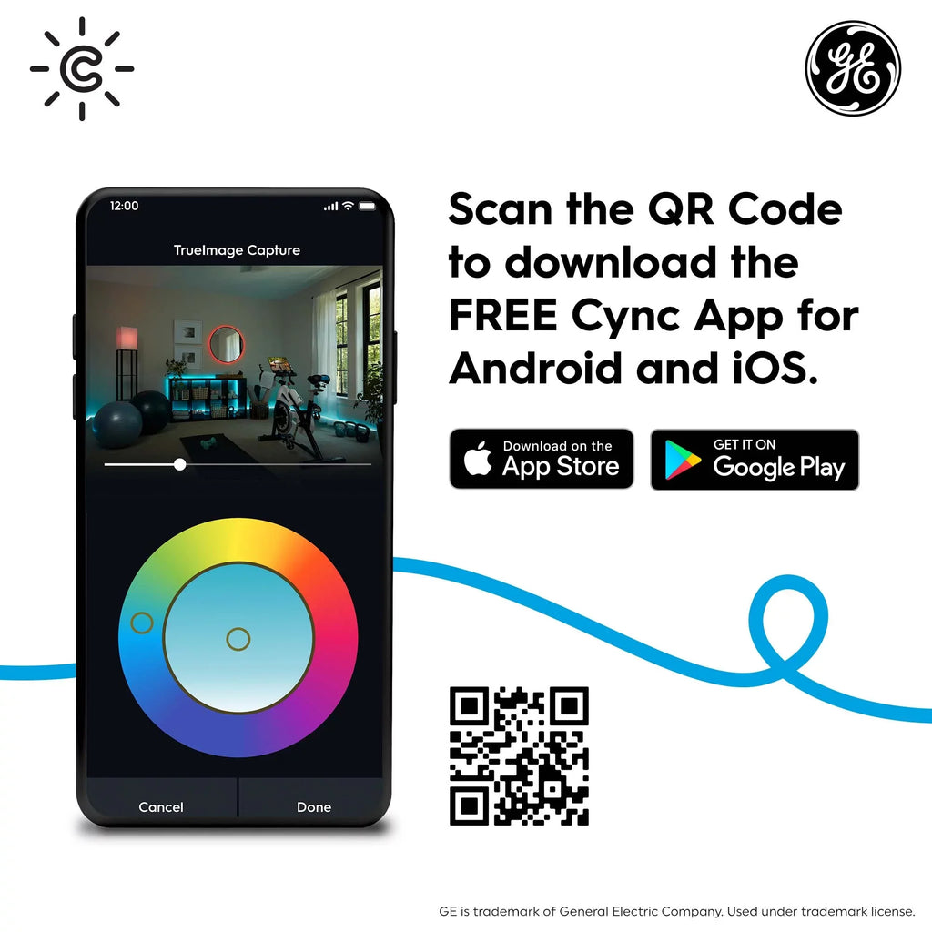 CYNC App Smart Sensor, Humidity in Pack) Schedules Separately), Smart Sensor, Thermostat Temperature Thermostat (1 Set with CYNC CYNC (Sold Sensor, GE Works