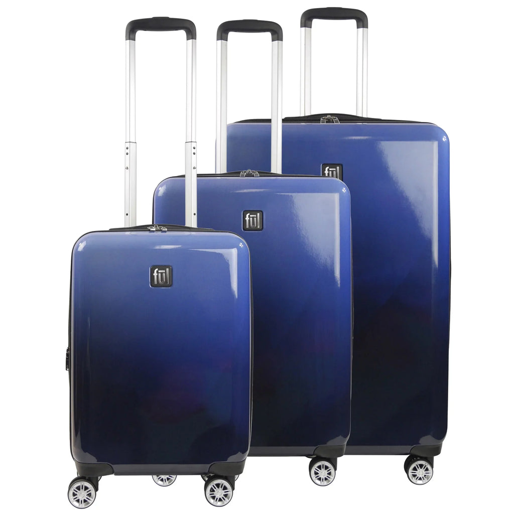 Wheels, Luggage, 26 Hardshell Set Spinner Impulse and 3 with Inch, Suitcase Ombre 31 Rolling 22, Piece Blue