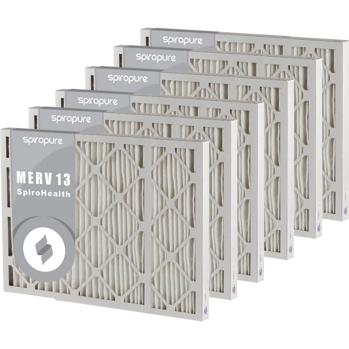 in MERV - 13 Pleated SpiroPure USA Filter Air 15.75x31.75x2 (6 Made Pack) Filters