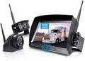 View Side IP69 Split 7-inch Truck with Camera RV 1080P Waterproof for ZEROXCLUB DVR Wheel,BW702 2 Dual/Quad Wireless Backup Camera View System Trailer 5th Monitor, HD Rear Touch Wireless