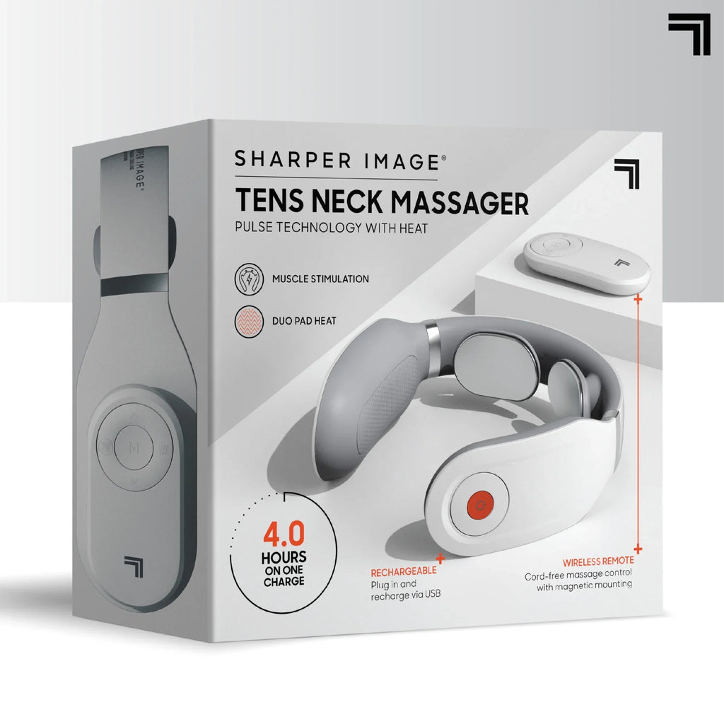 Heat & Battery Life 3 & Intensity Image® Massage Neck Soothing Therapy Hour 4 Muscle Pain 15 USB With Levels, Stimulator Remote, with Tens Rechargeable, Relief Modes Wireless Sharper