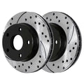 Pair Caliber Front Drilled Mitsubishi 2007-2010 1.8L 2011 FWD 2008-2017 of Dodge 2012 2.0L Brake Slotted and Lancer for AWD Passenger Rotors Replacement 2 Black AutoShack Driver PR63039LR 2.4L Side