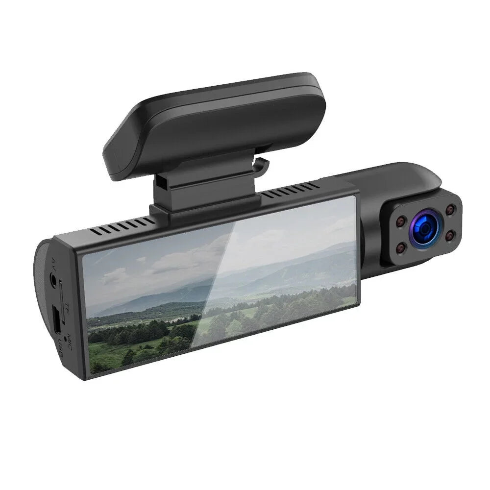 Monitor Camera Lens Cam HD Car Recorder 1080P Video G-sensor Dual Dash Parking Vtin