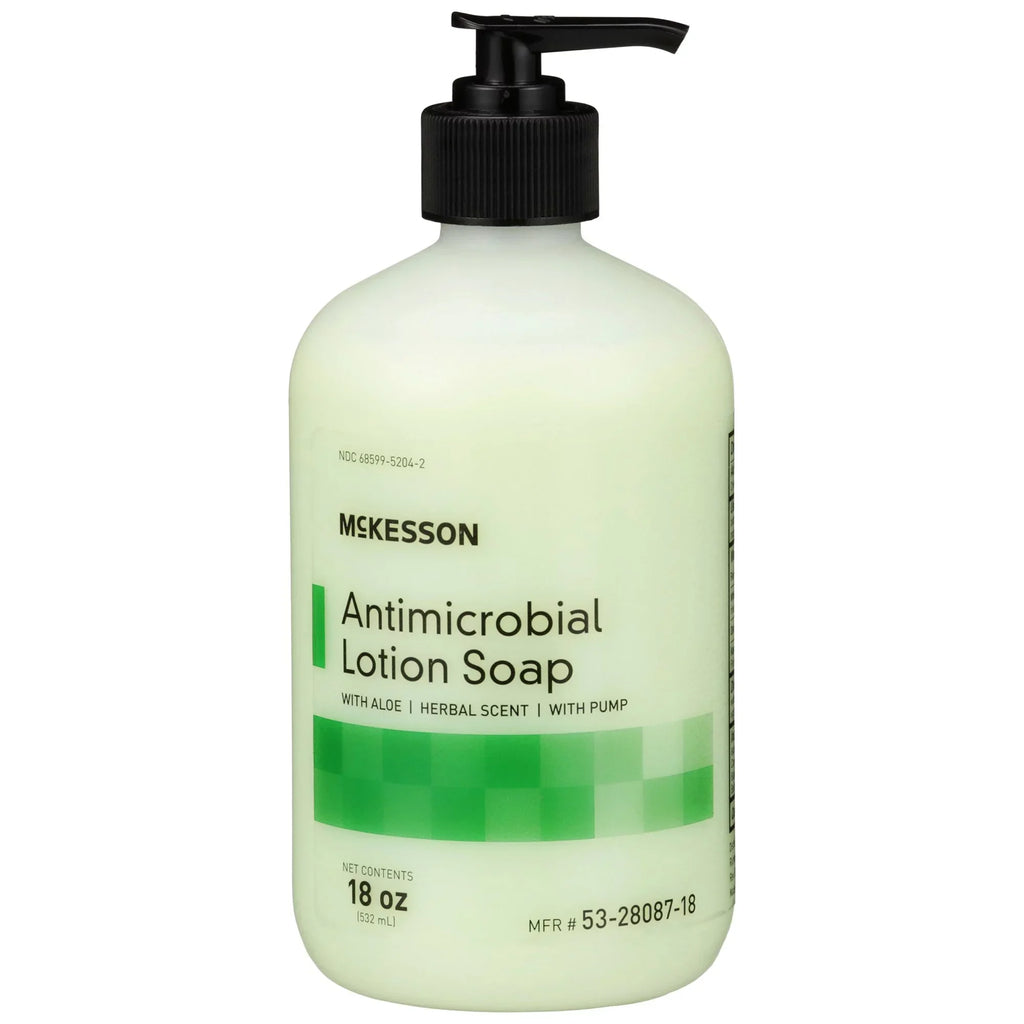 Hand Antimicrobial Scent, 18 McKesson - Ct Lotion 12 oz, Herbal with Aloe Soap