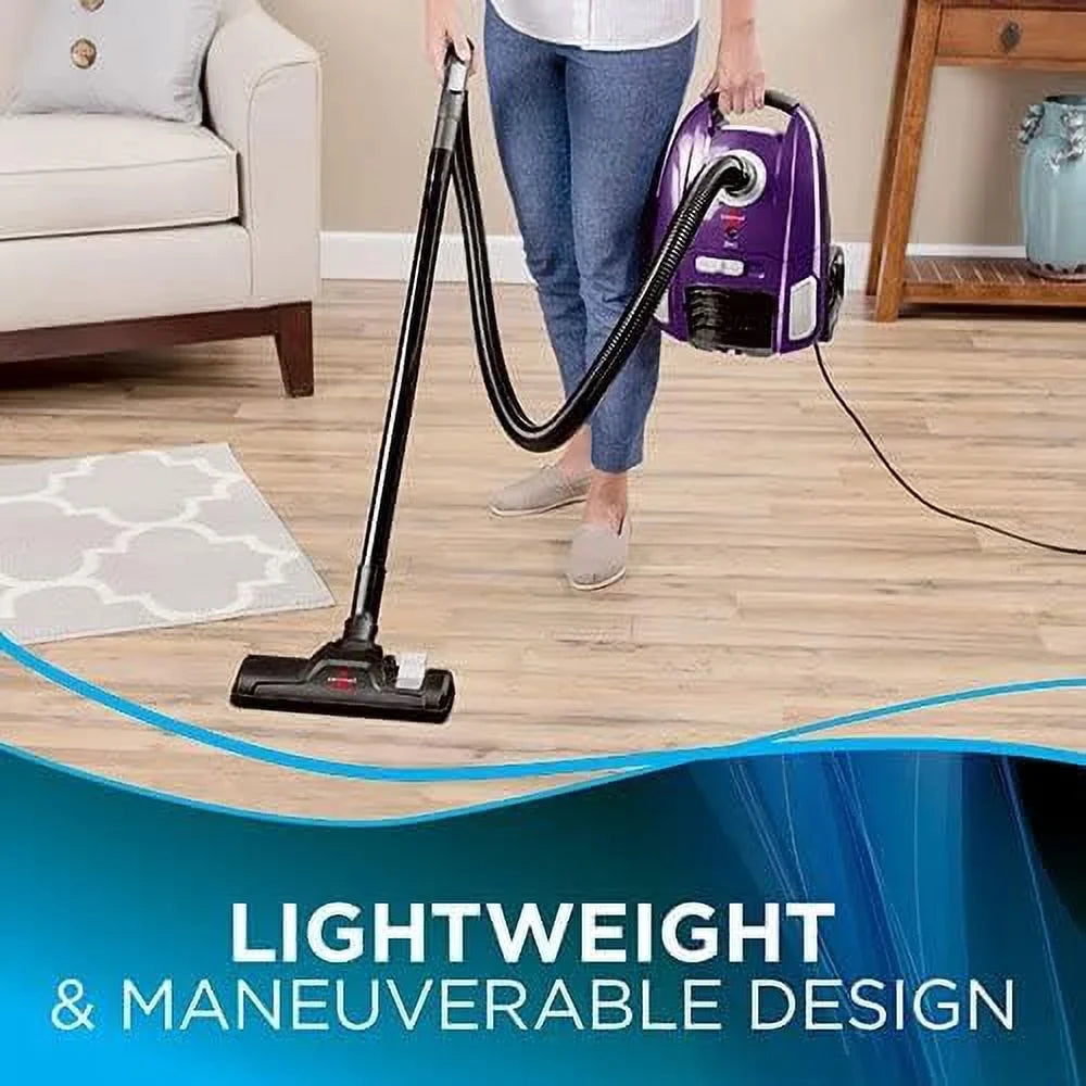 Long Lightweight Cleaner Rewind With Vacuum Telescoping Powerful Cord Nozzle, Extra Wand, Multi-Surface Suction & With Cord Power Cleaning Automatic Upright Canister