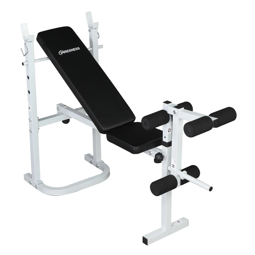 Squat Weight Rack Olympic with Winado Adjustable Bench,