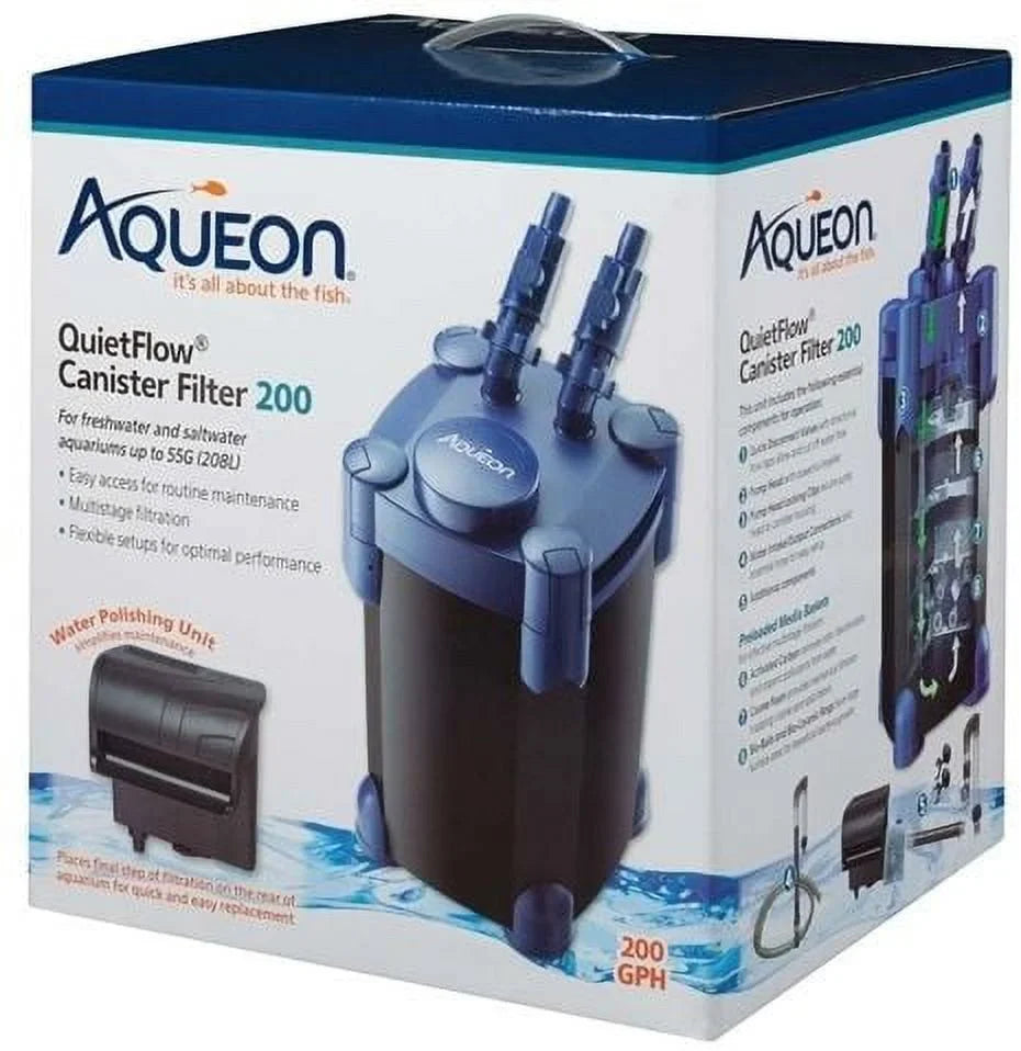 [Aquarium, Filter QuietFlow Canister Aqueon Canister (External)] Aqueon Filters 200