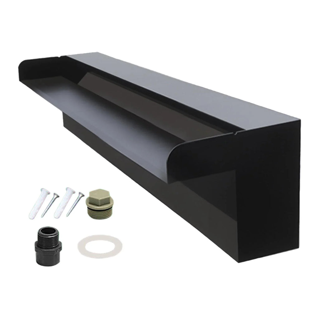SPA Stainless SunniMix Pond Mount Fountain Pool for Waterfall Hot Spillway Lobby, Hotel Spillway Spring Feature Wall Steel,