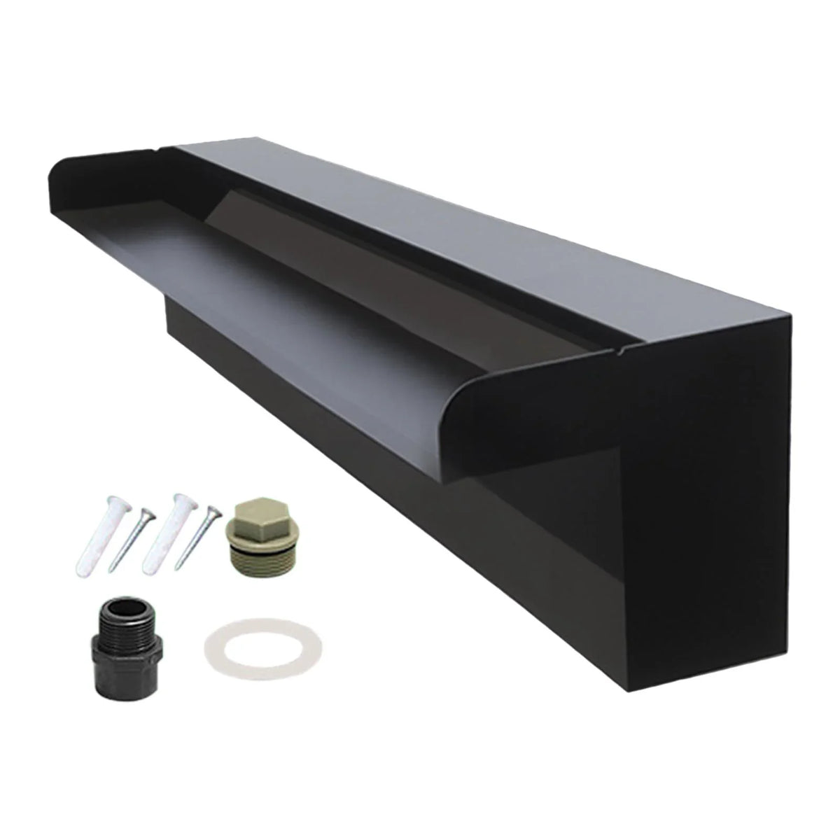 SPA Stainless SunniMix Pond Mount Fountain Pool for Waterfall Hot Spillway Lobby, Hotel Spillway Spring Feature Wall Steel,