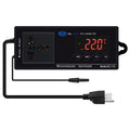 Reptiles Home Thermostat Controlled Green Incubation Digital Temperature Outlet Thermostat Cooling Chest Heating Controller Freezer Lepmerk Mode House & with Plug Reptile for Brewing -40℃~110℃