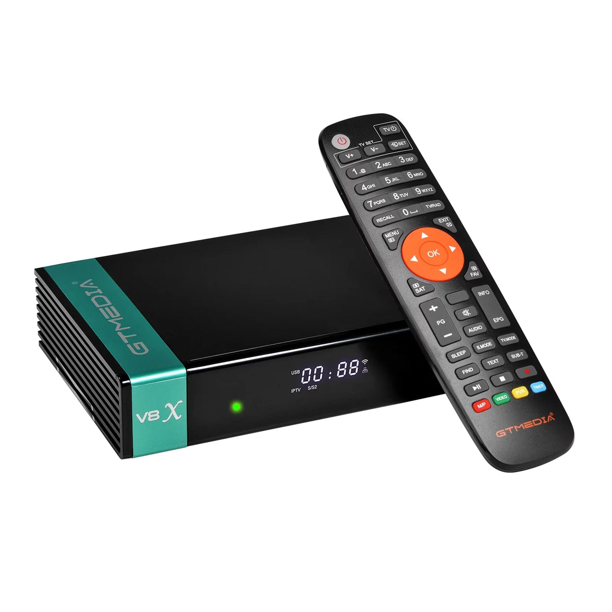 Built-in CA DVB-S/S2X Slot Card GTMEDIA Receiver, 2.4G Signal V8X LA WiFi,