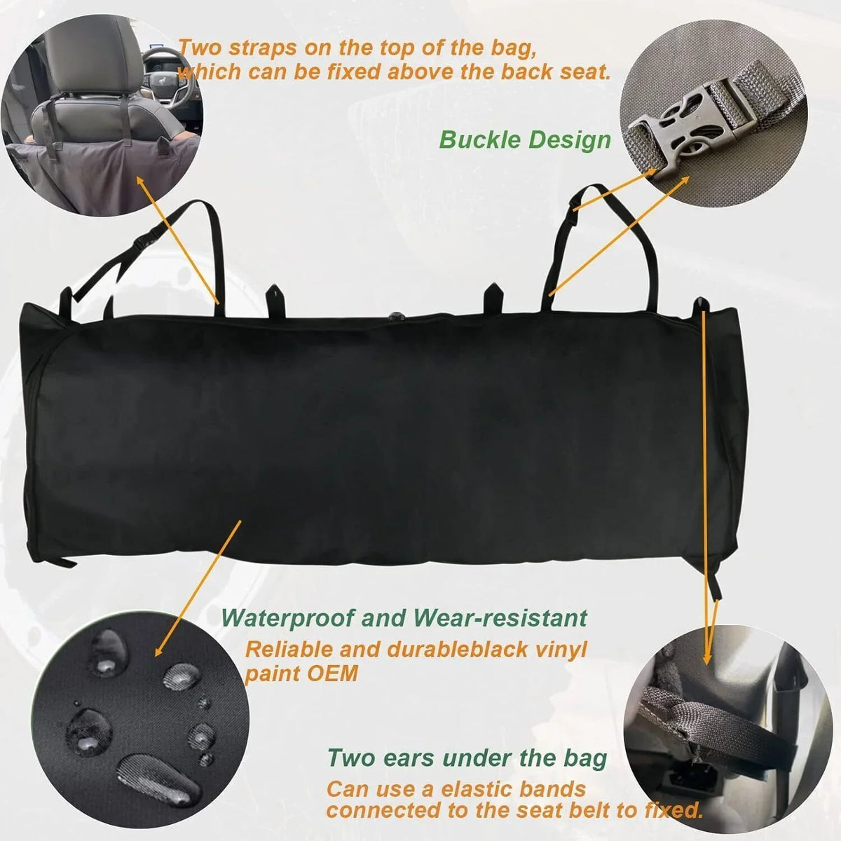 Storage Bronco 2021 for 2023 Soft-Top 4 Organizer Door 2022 Window For Bag