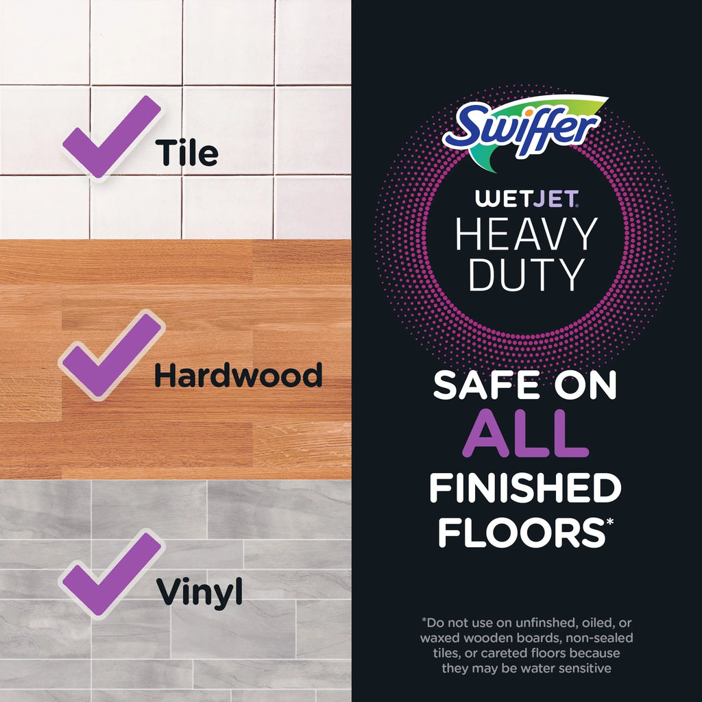 Solution 2 Swiffer Refills, Floor WetJet Ct Cleaner Lemon,
