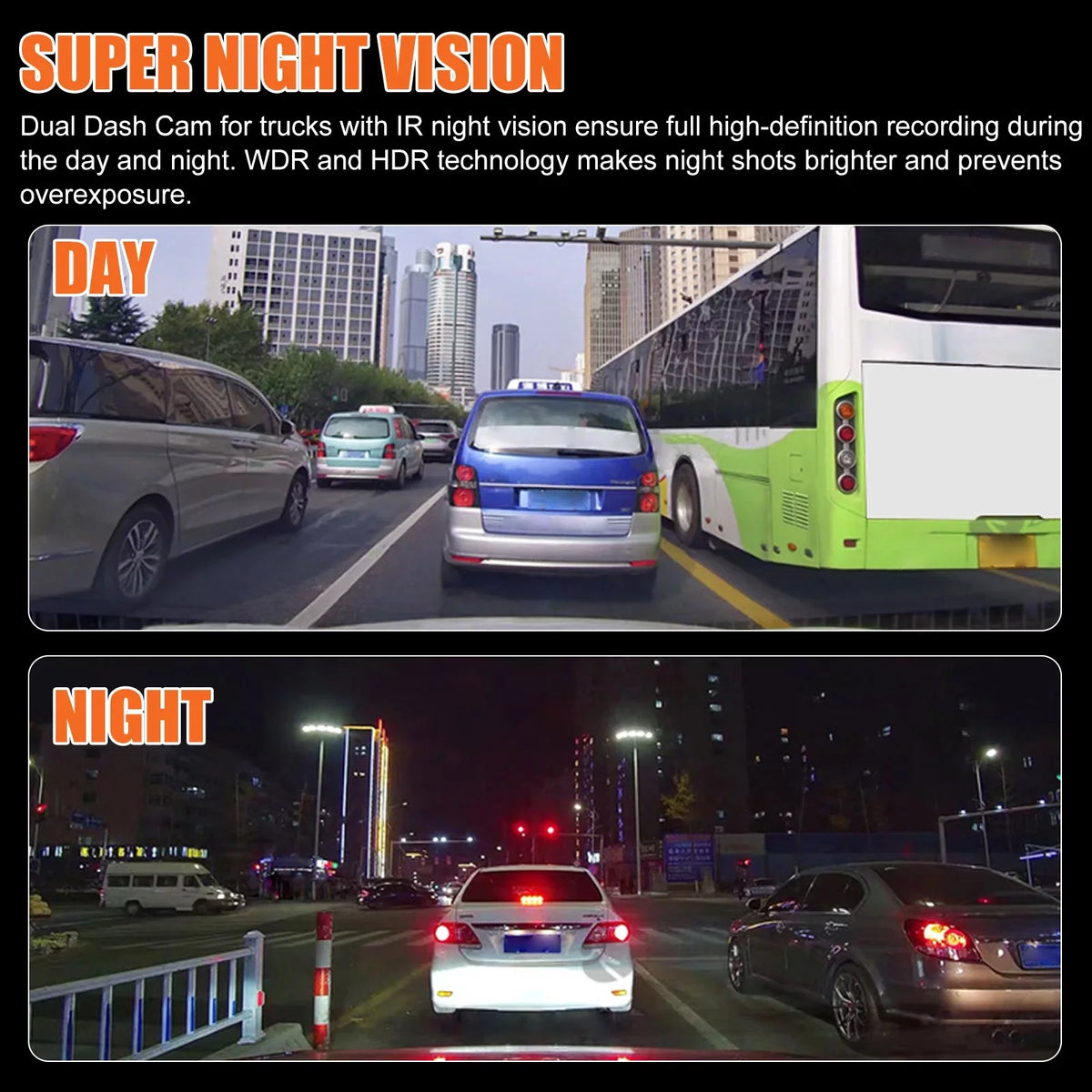 Dash Dual Detection, 170° 1080P Dash Cars, Camera Black Recorder WDR, Dual Motion 3.16inch TSV Camera Rear Angle G-Sensor, Cam, Front with Wide and Parking Dashboard for Monitoring, Display,
