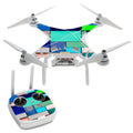 Kit Textures Squares DJI Professional Vinyl Skin Skins 3 Decal Phantom