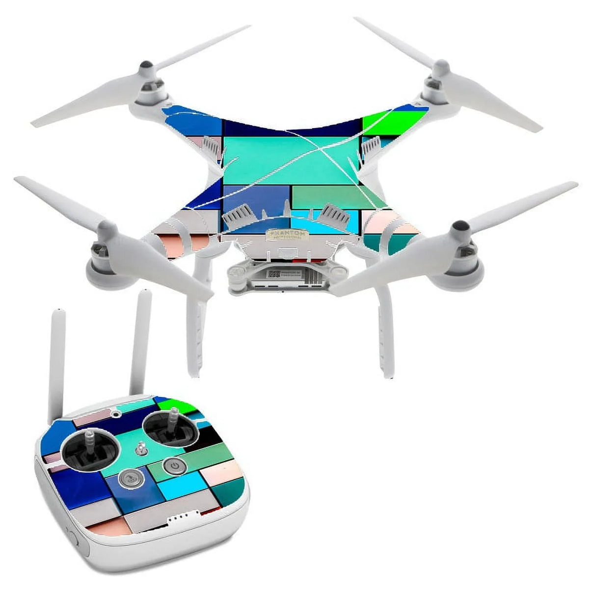 Kit Textures Squares DJI Professional Vinyl Skin Skins 3 Decal Phantom