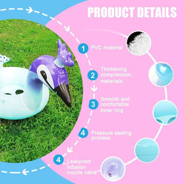 for Glitter Peacock Inch Lounge Inflatable Fast Toys Kids Summer Melia Float Game Party Swim Decorative with Designed Raft 48 Beach Pool Party liquid | Valves