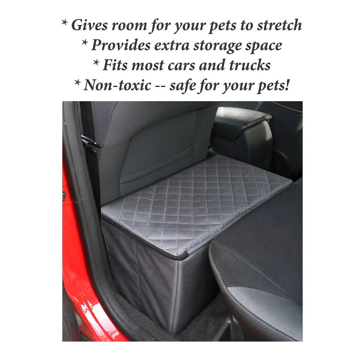 Bridge Storage Back with Dogs - for Dog Extender Seat MSR IMPORTS Gray
