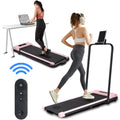 Display, 1, Treadmill in Ultra Walking 2 Pink Portable Capacity Remote 3.0HP Installation-Free Home, Desk for - Under 220 Pad BITOUSHI Lb Control, LED with Small Quiet & Treadmill Office &