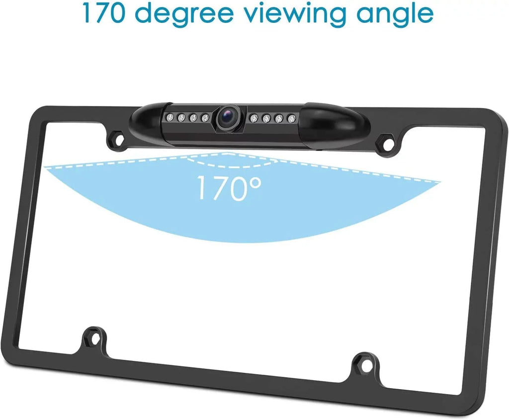 KWV120BT Frame Camera Rearview Black JVC License for Plate Backup KW-V120BT