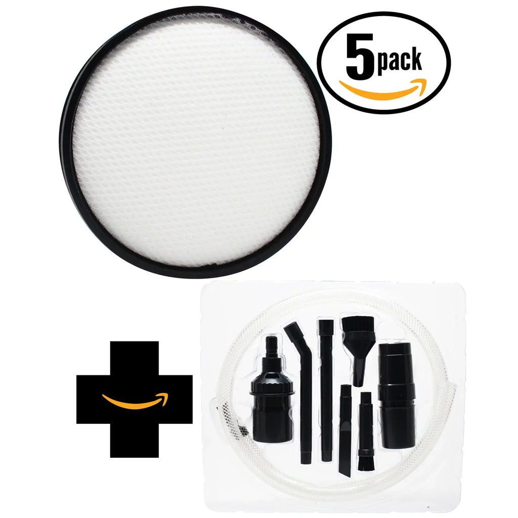 UH72400 Hoover Compatible Primary Hoover Kit Air Replacement Windtunnel Bagless 5-Pack 303903001 Vacuum with Primary Filter Attachment Micro - Steerable 7-Piece Filter Vacuum Upright