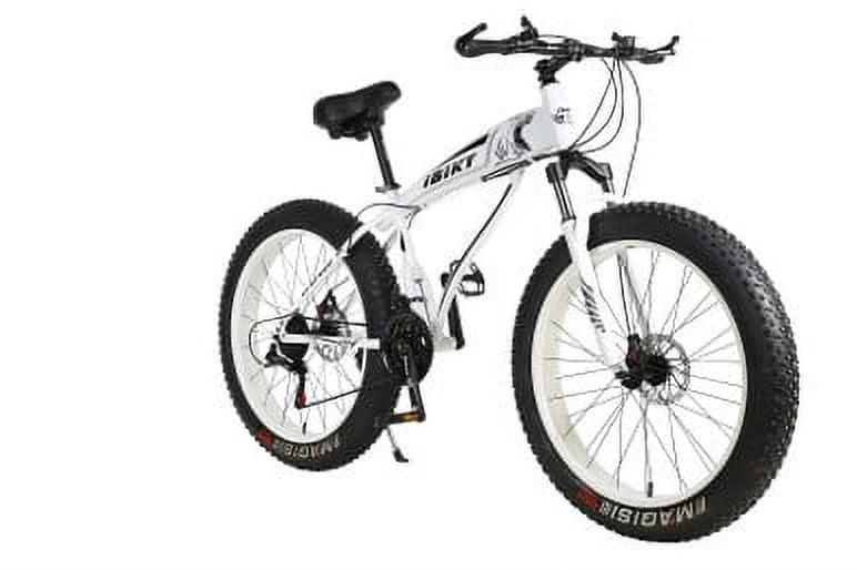 White Bike 4.0 Snow Grass MTB and Speed 21 Sand Inch Bike Shark Fat Tire 26