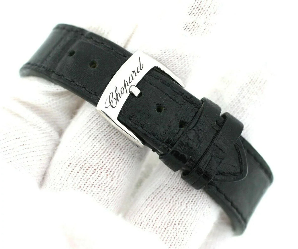 Quartz Black W/B/P ImperialE 36mm Leather Swiss Chopard Watch Steel Women's 8532