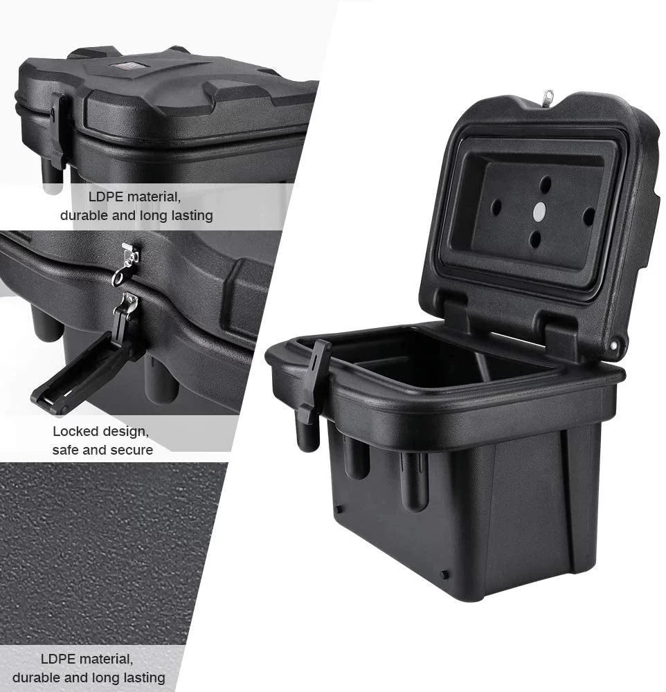 1000 Bed Lock Polaris Box General 2016-2022 570 Black 900 KEMIMOTO Waterproof Combination Storage 500 Ranger with for Box 1000