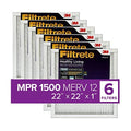 x Allergen, Furnace dimensions Healthy 21.69 x (exact 21.69 0.78) Filter, AC Living 6-Pack Air 1500, MPR Ultra Filtrete 22x22x1,
