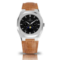 Asorock watch Transporter | Black mens Silver/Black owned watches watch leather brand Brown | | 40mm
