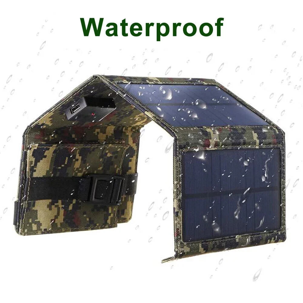 Folding Hiking Camping Panel USB Power Charger Bank Paddsun exterior Phone Solar 80W