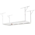 Garage 550lb Overhead Rack SKYSHALO Rack Adjustable White Ceiling Storage 36x72"
