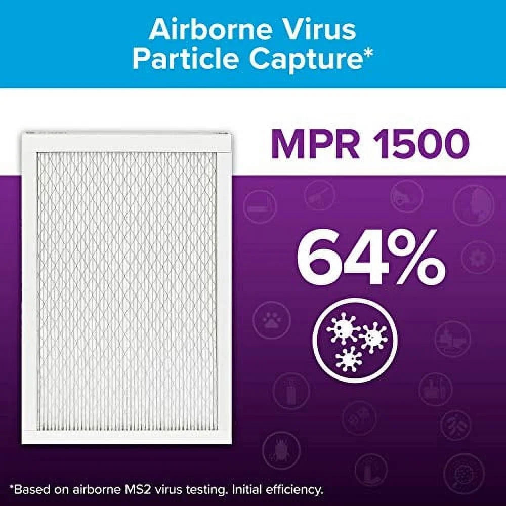 x Allergen, Furnace dimensions Healthy 21.69 x (exact 21.69 0.78) Filter, AC Living 6-Pack Air 1500, MPR Ultra Filtrete 22x22x1,